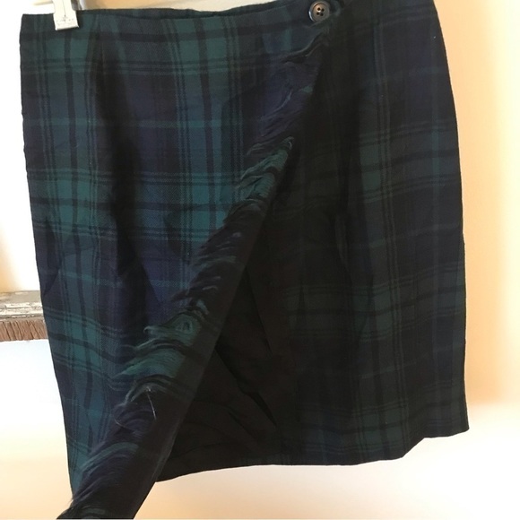 Rafaella wool tartan skirt. Women’s size 8. Wrap style. - Picture 2 of 6